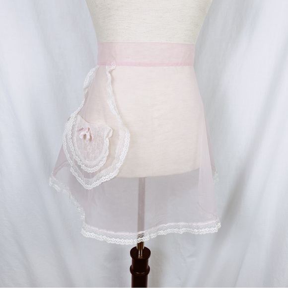 Vintage Other - Vintage 1950s Pink Chiffon Apron